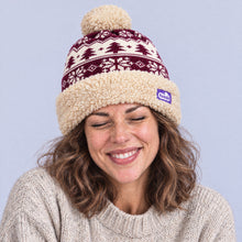 Load image into Gallery viewer, The Foozie™ Nordic Christmas Beanie, worn by a woman
